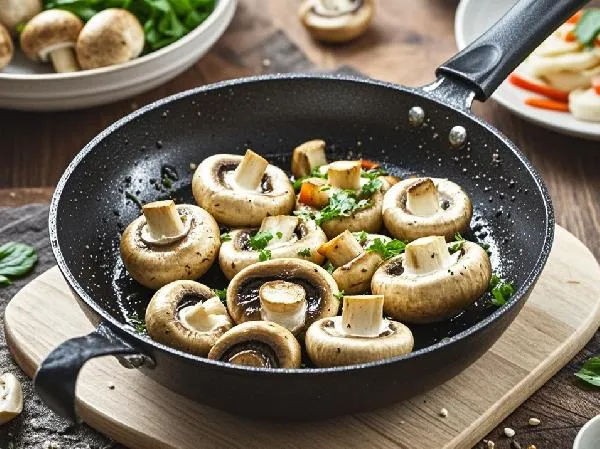 口蘑菇里面黑色可以吃吗插图