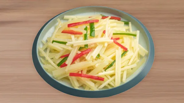 茭白没焯水就直接炒了插图